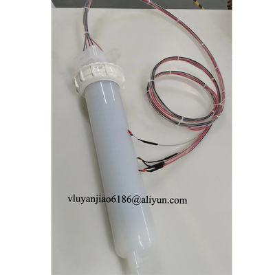 4.5kw 3-phase 208VAC max temp 120℃ PFA Shell Inline Chemical Heaters