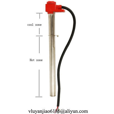SUS304 SUS316 Titanium Single Tube Immersion Heaters Over The Side 50mm