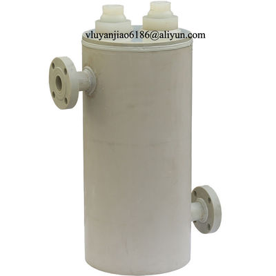 Semiconductor Industry Inline PTFE Heat Exchanger All Fluoropolymer Wetted Surfaces
