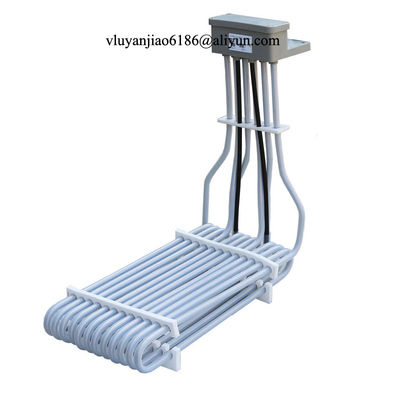 Over The Side Bottom PTFE Immersion Heaters Multi Element L Shaped 3 Phase