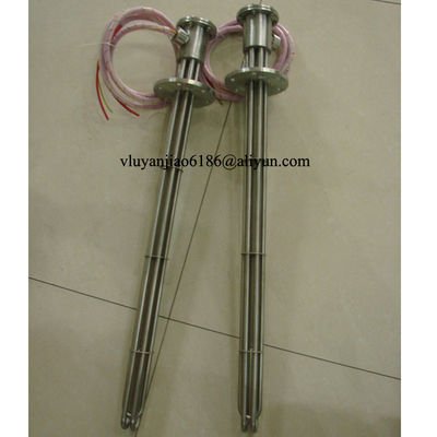 SUS316 Titanium Flange Electric Immersion Heaters Three Elements Customized
