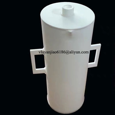 high temperature resist Industrial PTFE Parts , PTFE Welding Bucket With Lid