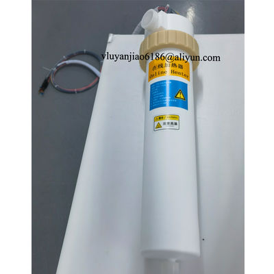 Ultrapure In Line PTFE Fluid Heaters 12KW PTFE Inline Chemical Heater For Semiconductor