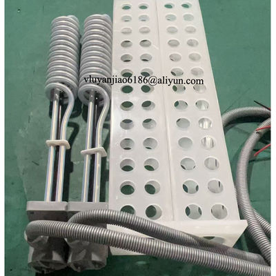 400v 1p 2kw Vertical Spiral Teflon PTFE Immersion Heater With PP Protection Cover