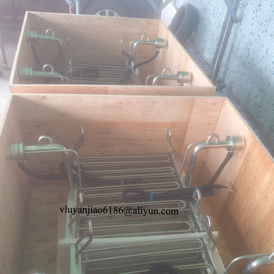 Multi-Tube SUS316 Flange Metal Immersion Heaters For Strong Alkaline Solution